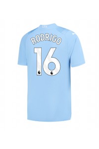 Fotbalové Dres Manchester City Rodri Hernandez #16 Domácí Oblečení 2023-24 Krátký Rukáv